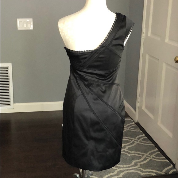 JS Collections Black Bandage Lace Trim Dress - Picture 4 of 8